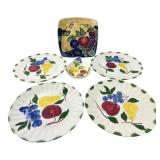 Blue Ridge & Mixed Fruit Dinnerware Lot