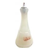 Milk Glass Water Bottle with Ceramic Stopper