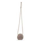 Swarovski Gold-Tone Pav© Crystal Circular Pendant
