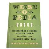 Alex Palmer Weirdopedia Hardcover Book