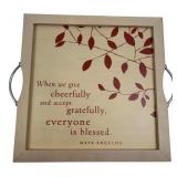 Hallmark Maya Angelou Quote Serving Tray