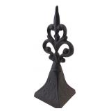 VTG Cast Iron Fleur-de-Lis Finial 8.5' H