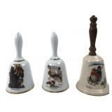Norman Rockwell Porcelain Bell Collection (3)