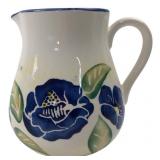 Dansk Ceramic Floral Pitcher