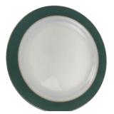 Pyrex 12' Diameter Green Rim Plate