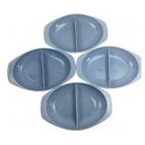 Pyrex 1 1/2 Qt. Delphite Divided Dishes (Set of 4)