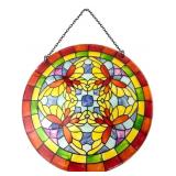 Butterfly Motif Stained Glass Style Suncatcher, 12