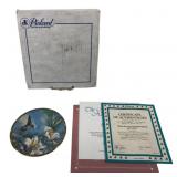 Pickard Ruby-throated Hummingbird and Lilies Plate