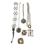 Kerissa Grape Brooch and Assorted Jewelry Lot