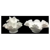 Fenton Milk Glass Hobnail Epergne
