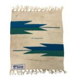 Ortega's Weaving Shop Wool Textile, 9.5x11'