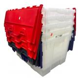 HDP 12 Gallon Flip Top Storage Totes Set of 5