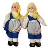 Pair of Swiss Miss Promotional Dolls