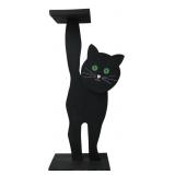 Black Painted Wooden Cat Stand