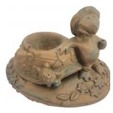 Cast Stone Whimsical Turtle Garden Planter