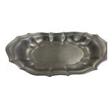 SGF Pewter Oval Scalloped Tray, 7' x 12'