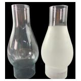 Pair of Glass Lamp Chimneys