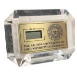 University of Michigan Alumni Desk Clock