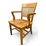 Gunlocke Oak Banker's Armchair