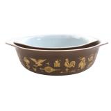 Pyrex Early American Pattern Nesting Bowls