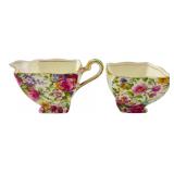 Royal Winton Grimwades Creamer and Sugar Bowl Set