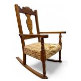 Antique Child's Wood Rocking Chair