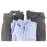 Lot of Three Men's Dress Shirts: Peter Millar, J&M