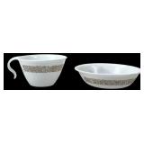 Corelle by Corning Golden Butterfly Cup and Bowl