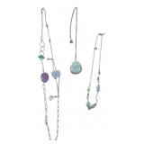 Sterling Silver and Banana Republic Necklace Lot