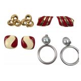 Monet Costume Jewelry Earring Lot (4 pr.)