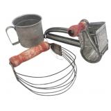 Kitchenware Lot: Mouli Grater, Androck Pastry Blen