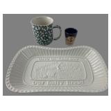 Godinger Tray, Tienshan Mug, Newport Shot Glass