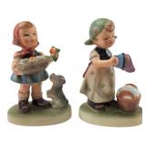 Hummel-Style Porcelain Figurines, Pr.