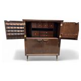 MCM Sewing Cabinet with Interior Storage