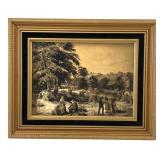 Pastoral Landscape Tin Print, 10 3/4 x 8 3/4'