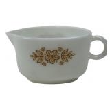 Pyrex Butterfly Gold Milk Glass Creamer