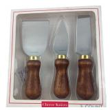 Ankyo Wood Handle Cheese Knives, Set of 3