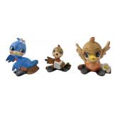 Lefton Ceramic Bird Figurines, Set of Three