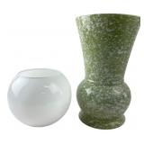 Two-Piece Decorative Vase and Bowl Set