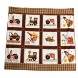 Transportation Themed Quilted Baby Blanket