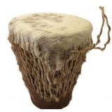 Besmo Product Kenyan Hand Carved Fur Drum, 6' H