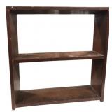 Wooden Two-Tier Wall Shelf