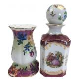 Limoges China Porcelain Shaker and Perfume Bottle