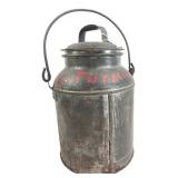 Vintage Metal 4-Quart Milk Can
