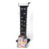 Four-Sided Rotating Pegboard Display Rack, 61' H