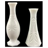 Hoosier Glass & Vintage Milk Glass Vases