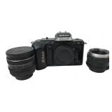 Nikon N4004 AF Camera & 2 Lenses Parts/Repair