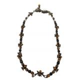 Mary DeMarco Bumblebee Necklace with Amber Rhinest