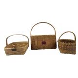 Peterboro Basket Co & Assorted Woven Baskets