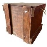 Rustic Wooden Storage Box with Rope Handles